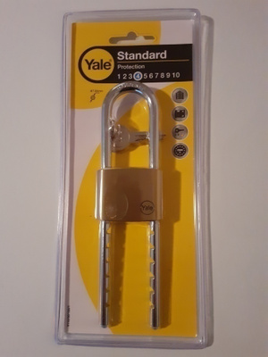 Riippulukko Yale (Assa Abloy) Y110/50 -lukko (piiitkä sanka)