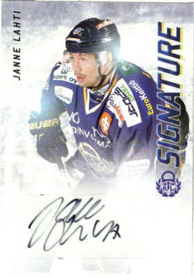 2015-16 Cardset JANNE LAHTI Lukko Signature nimmari