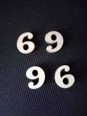 Puinen numero 6 tai 9