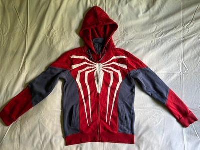 MARVEL punainen/harmaa Spider-Man vetoketjuhuppari, koko S