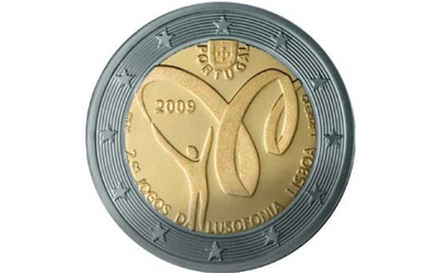 Portugali 2 euro 2009 juhlaraha Lysophony Games, UNC