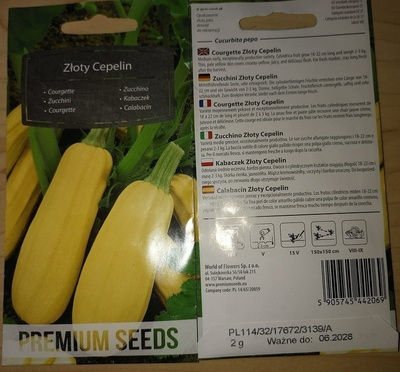Kesäkurpitsa "Zloty Cepelin" - siemenet #