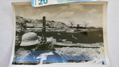 VANHA Valokuva Natsi Saksa Tähystäjä 1943 Uutiskuva Helsinki
