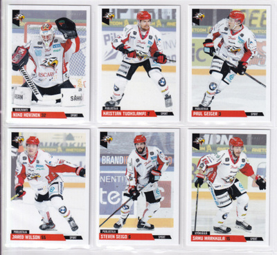 2019-20 Cardset Series 2 Sport Team Set 12 korttia (133-144)