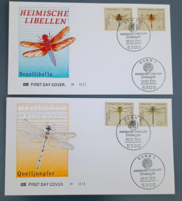 1991 FDC Saksa perhosia