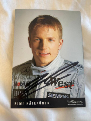 KIMI RÄIKKÖNEN (AITO NIMIKIRJOITUS, MCLAREN 2002)