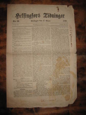 Sanomalehti : Helsingfors Tidningar 17.3.1860