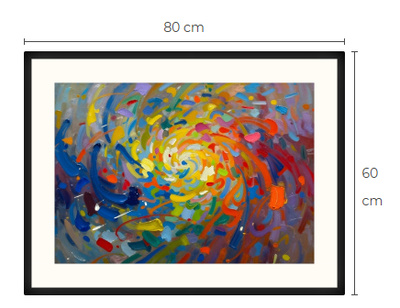 Uusi Abstrakti art print taulu 60 cm x 80 cm