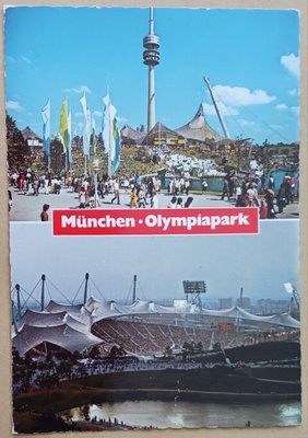 München - Olympiapark, kaksikuvapk, 1974, ei p.