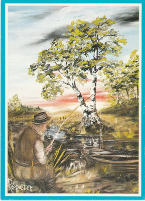 Postikortti RÖPETER HÄMÄLÄINEN, Öljymaalaus