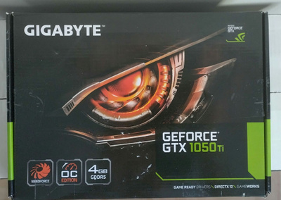 Gigabyte Geforce GTX 1050 Ti Windforce OC 4G