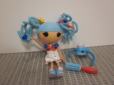 Vintage Lalaloopsy Silly Hair nukke + lemmikki