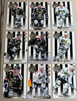 1998-99 Keräilysarja: TPS Turku x 9 korttia
