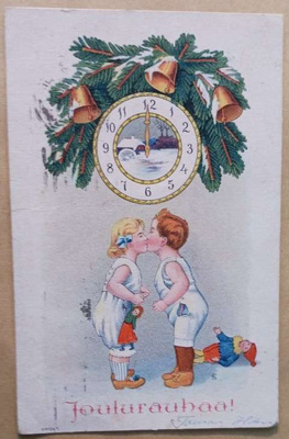 Pikkuleidin ja -herran Uuden Vuoden suukko p. 1921