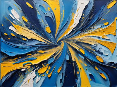 Uusi Abstrakti alumiinitaulu 30 cm x 40 cm