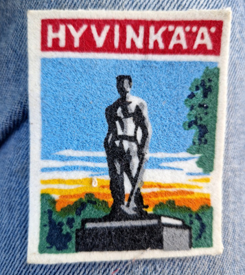 Hyvinkää vintage kangasmerkki. Hieno