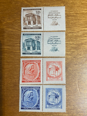 SAKSA BÖHMEN MÄHREN W.A MOZARTIN KUOLEMASTA 150 V.**