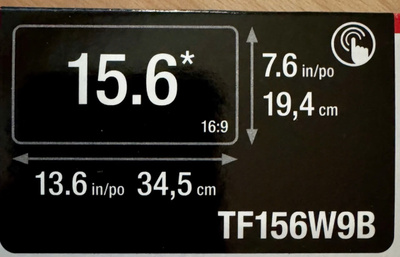 Tietoturvasuoja 3M BP156W9B 16:9 Koko 15,6"
