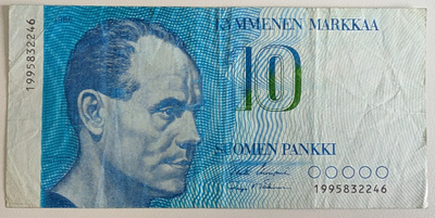 10 Markkaa 1986 Korvaava 1995832246