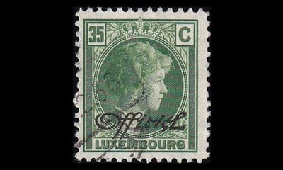 Luxemburg 170 o Virkamerkki 35 C (1930)