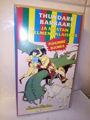 VHS THUNDARR BARBAARI JA MUSTAN HELMEN SALAISUUS
