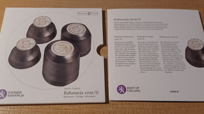 Eurorahasarja 2015/2 1c + 3x Erik. 2€ Ei tav. UNC