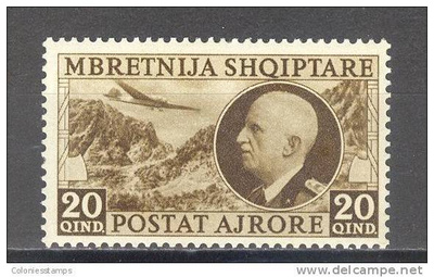 (SA0001) ALBANIA, 1939 (King Victor Emmanuel III, 20q.)