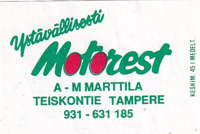 Tampere, Motorest A - M Marttila  1/7