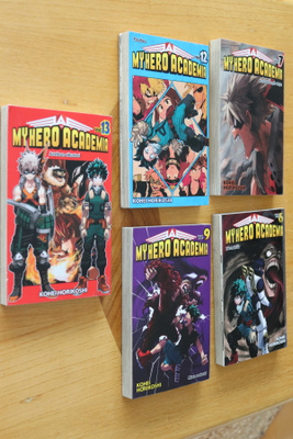 5 kpl My Hero Acamedia ( nrot 6,7,9,12,13 k.po)