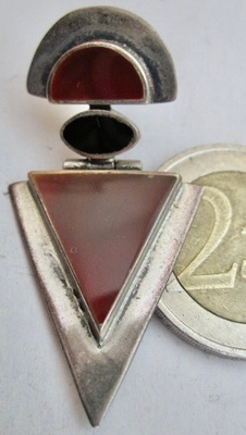 VANHA Korvakoru Sterling Hopeaa Design UPEA