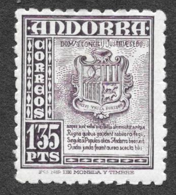 Andorra (Espanja) - Andorra vaakuna (Mic. 50) *