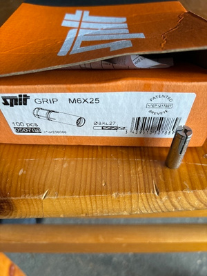 SPIT GRIP M6X25 lyöntiankkuri 100kpl
