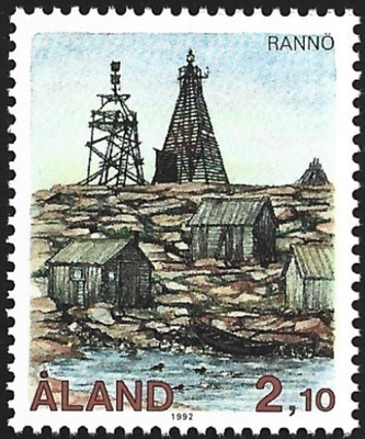 Åland 1992 ÅV 1 Majakoita Rannö 2,10 mk ** LaPe 057