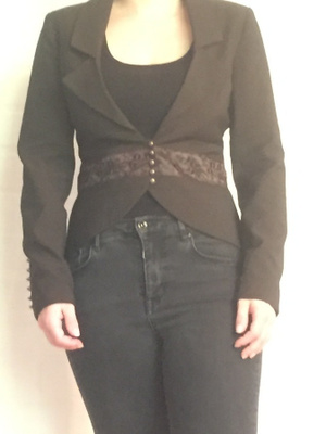 Vero Moda tummanruskea jakku / bleiseri 38