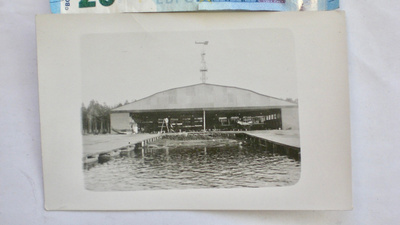 VANHA Valokuva Ilmavoimat Lentokoneet Hangaarissa 1930-l