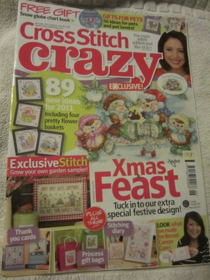 CrossStitch Crazy 1/2011 ristipisto-aiheinen lehti