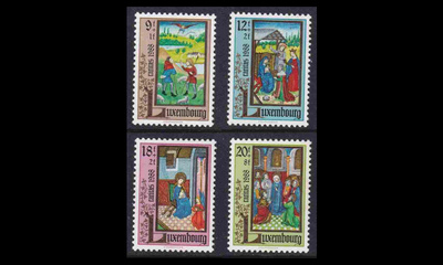 Luxemburg 1210-3 ** Caritas miniatyyreja (1988)