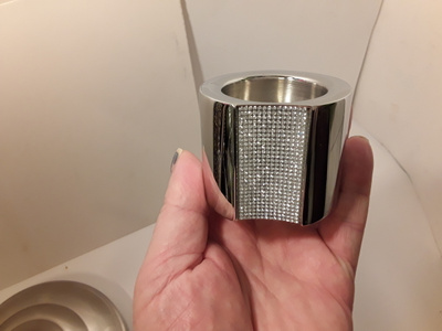 Swarovski tuikku alusta / kynttilänjalka