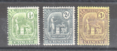 St Vincent 1909 liimakkeellisia