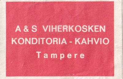 Tampere, A & S Viherkosken Konditoria - Kahvio s19