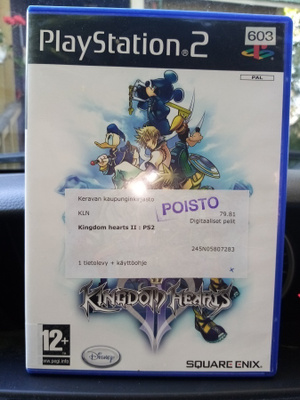 PS2 KINGDOM HEARTS II ( SIS POSTIKULU)
