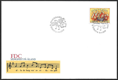 FDC Åland 1996  Laulujuhlat  LaPe ÅL 115