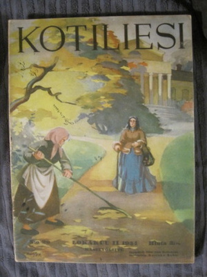 Kotiliesi : Lokakuu 1934, kansi Martta Wendelin