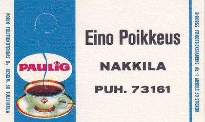 Nakkila. Eino Poikkeus   6/6