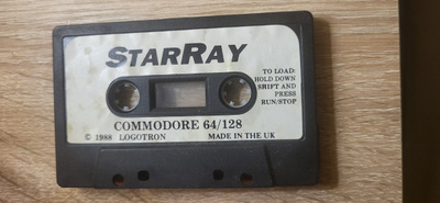 StarRay commodore 64/128 1988 Logotron kasetti peli