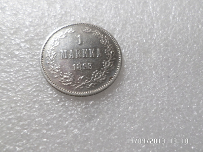 1 mki 1893 hopeaa siistikuntoinen kl 8 .