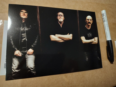 Levin/Mastelotto/Reuter mainoskortti/pääsylippu