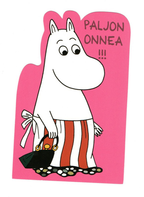 Muumimamma°°PALJON ONNEA!!!°° -KORTTI / Karto (Muotoiltu)