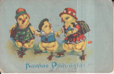 Hauskaa Pääsiäistä. Kolme tipua e125