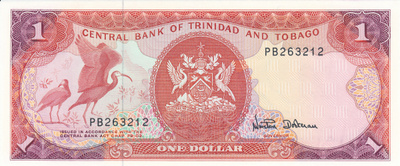 Trinidad & Tobaco 1 Dollar 1977 P30a #571